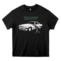 Black Title Fight Trending Heavy Core Tee - linhVisuals