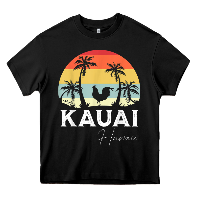 Kauai Hawaii Chicken Lover Souvenir T Shirt Heavy Core Tee by linhVisuals | Teevron