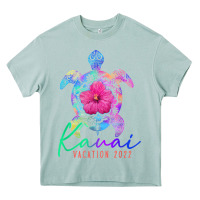 Arona kauai hawaii vacation 2022 sea turtle flower tropical t shirt Heavy Core Tee - linhVisuals