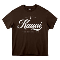 Chocolate Brown kauai hawaii vintage retro t shirt Heavy Core Tee - linhVisuals