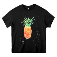 Black Pineapple Onesie Heavy Core Tee - linhVisuals