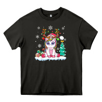 Asphalt cute unicorn christmas shirt kid girls women deer santa xmas 1 Heavy Core Tee - linhVisuals