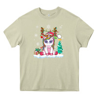 Mossy cute unicorn christmas shirt kid girls women deer santa xmas 1 Heavy Core Tee - linhVisuals