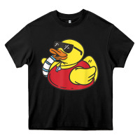 Black lifeguard rubber duck t shirt Heavy Core Tee - linhVisuals