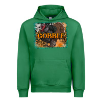Emerald thanksgiving turkey gobble with background Urban Hoodie - RanaPortraitStore