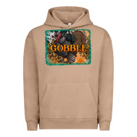 Thanksgiving Turkey Gobble With Background Urban Hoodie | Teevron