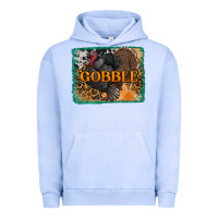 Pigment Grape Ice thanksgiving turkey gobble with background Urban Hoodie - RanaPortraitStore