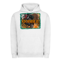 Pigment Lunar Rock thanksgiving turkey gobble with background Urban Hoodie - RanaPortraitStore
