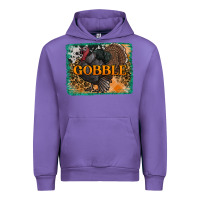Tulip thanksgiving turkey gobble with background Urban Hoodie - RanaPortraitStore