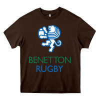 Chocolate Brown benetton rugby in italy Heavy Core Tee - linhVisuals