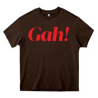 Chocolate Brown lisa say gah Heavy Core Tee - linhVisuals