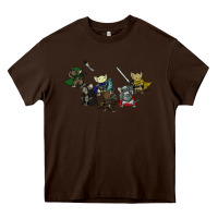 Chocolate Brown mouse guard Heavy Core Tee - linhVisuals