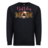 Black Bulldog Mom Premium Sweatshirt - Jasminsmagicworld