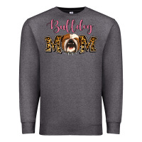 Charcoal Heather Bulldog Mom Premium Sweatshirt - Jasminsmagicworld