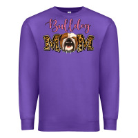 Purple Bulldog Mom Premium Sweatshirt - Jasminsmagicworld