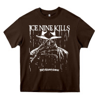 Chocolate Brown Ice Nine Kills Heavy Core Tee - linhVisuals