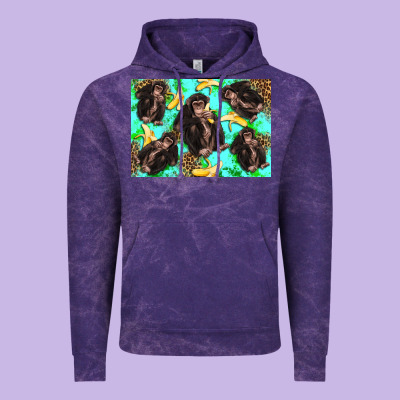 Monkey Bananas Kid's Bottle Vintage Hoodie Designed By Artiststas