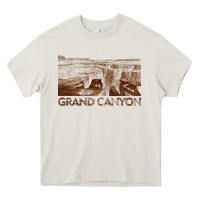 Cream grand canyon Heavy Core Tee - linhVisuals