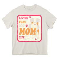 Cream australian shepherd mom t  shirt living that dog mom life australian s Heavy Core Tee - linhVisuals
