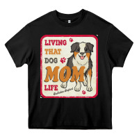 Black australian shepherd mom t  shirt living that dog mom life australian s Heavy Core Tee - linhVisuals