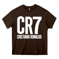 Chocolate Brown Cristiano CR7 Heavy Core Tee - linhVisuals