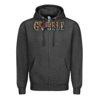 Charcoal Heather gobble thanksgiving turkey Zipper Hoodie - Jasminsmagicworld