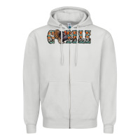 Dove Grey gobble thanksgiving turkey Zipper Hoodie - Jasminsmagicworld