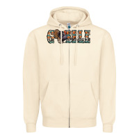 Sandshell gobble thanksgiving turkey Zipper Hoodie - Jasminsmagicworld