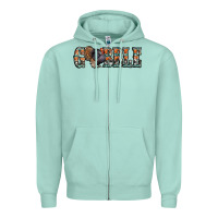 Seafoam gobble thanksgiving turkey Zipper Hoodie - Jasminsmagicworld