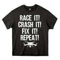 Funny Drone Racing Design Men Women Drone Pilot Rc Racers Heavy Core Tee | Teevron