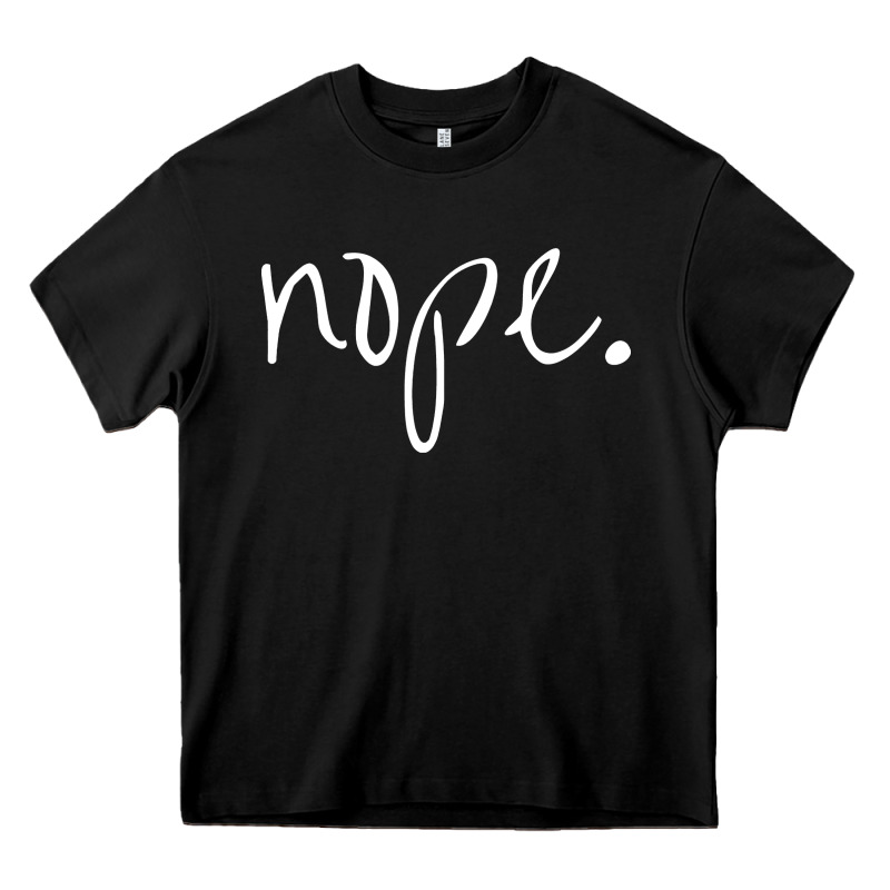 Funny Nope Heavy Core Tee by linhVisuals | Teevron