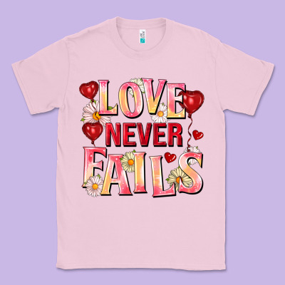 Love Never Fails Classic Tee Designed By Fadigitalartstudio