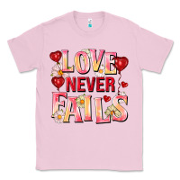 Bubblegum Pink Love never fails Classic Tee - FaDigitalArtStudio
