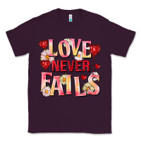 Plum Love never fails Classic Tee - FaDigitalArtStudio