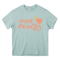 Arona just peachy retro 70s georgia peaches summer fruit Heavy Core Tee - linhVisuals