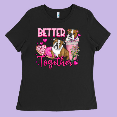 Be Mine Valentine Dog Ladies Tee Designed By Cowhidedigitalart