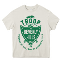 Cream troop beverly hills single color Heavy Core Tee - linhVisuals