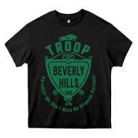 Black troop beverly hills single color Heavy Core Tee - linhVisuals