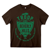Chocolate Brown troop beverly hills single color Heavy Core Tee - linhVisuals