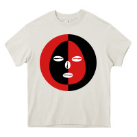 Cream eleggua 2 colors face Heavy Core Tee - linhVisuals