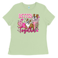Matcha Be Mine Valentine Dog Ladies Tee - CowhideDigitalArt