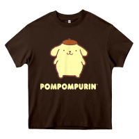Chocolate Brown pompompurin character front and back t shirt Heavy Core Tee - linhVisuals