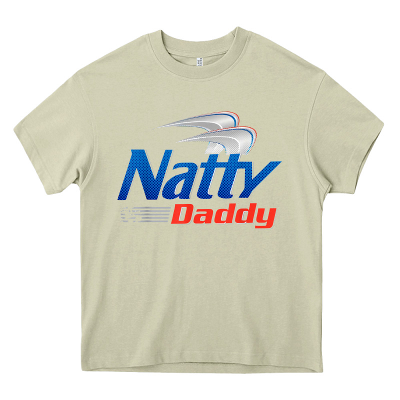 Mens Natty Daddy Dad Bod Light Humor Beer Lover Father's Day Heavy Core Tee by linhVisuals | Teevron