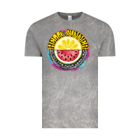Cloud Rock Hello Summer Vintage Tee - CowhideDigitalArt