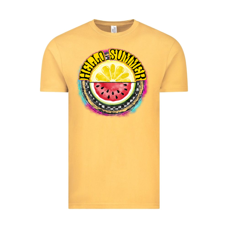 Hello Summer Vintage Tee by CowhideDigitalArt | Teevron