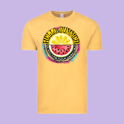Hello Summer Vintage Tee Designed By Cowhidedigitalart