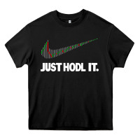 Black just hodl it Heavy Core Tee - linhVisuals