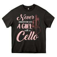 Asphalt never underestimate a girl with a cello Heavy Core Tee - linhVisuals
