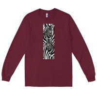Burgundy Zebra Long Sleeve Tee - LillyAllenDesigns