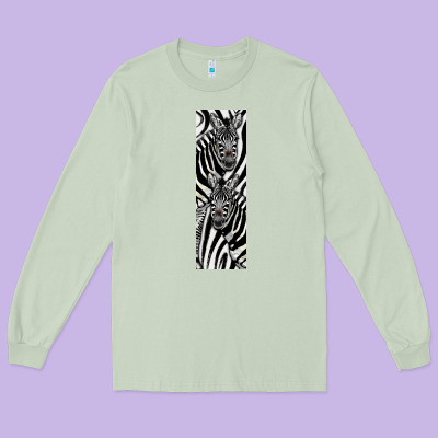 Zebra Long Sleeve Tee Designed By Lillyallendesigns